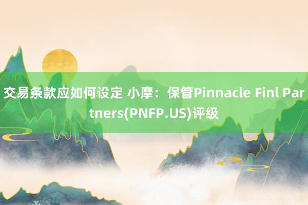 交易条款应如何设定 小摩：保管Pinnacle Finl Partners(PNFP.US)评级